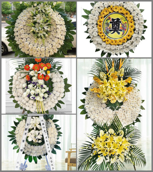 湖北荆州市江陵县白马寺镇王市村花圈速递