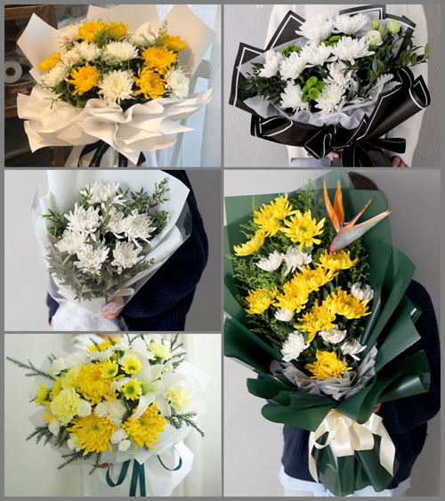 湖北荆州市江陵县白马寺镇王市村白事花束代送